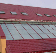 Светопрозрачная крыша  изготовленная на основе профильной системы 'Tyssen'